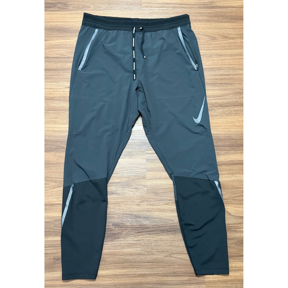 Nike Swift Flex Running Legging Tight Pants Mens Gray Black (BV4809-010) Sz L
